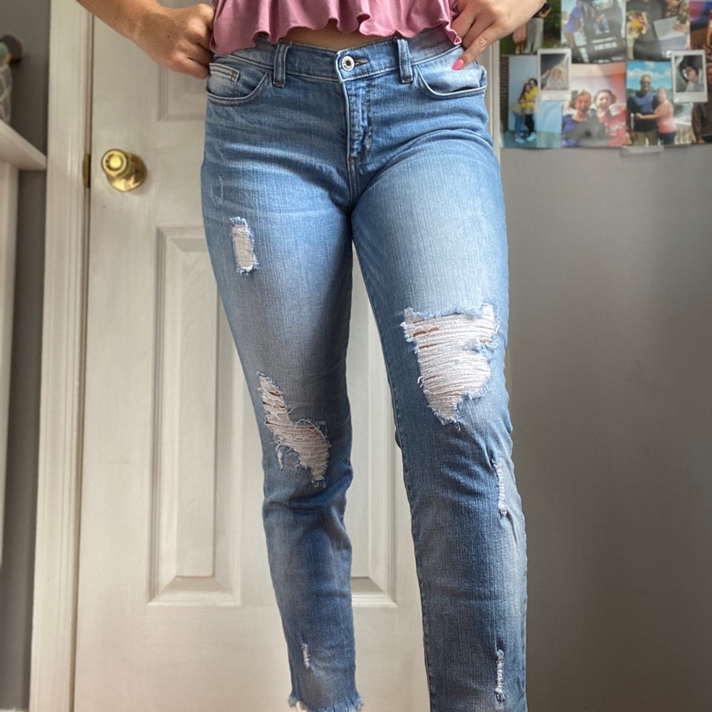 Low rise size 11 skinny jeans